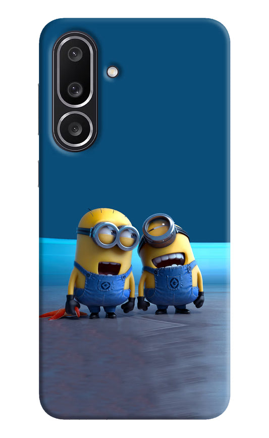 Minion Laughing Samsung M56 5G Hard Case Back Cover by Casekaro