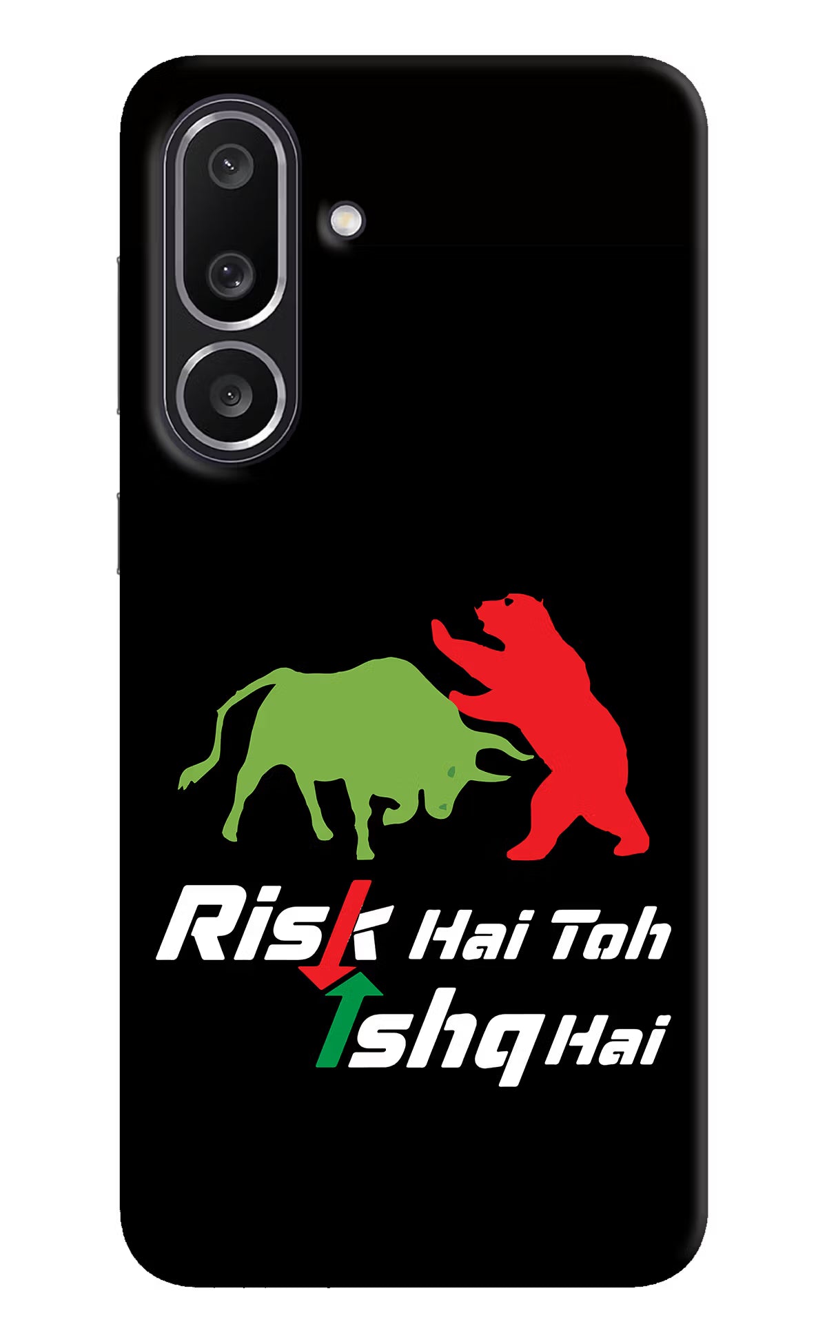 Risk Hai Toh Ishq Hai Samsung M56 5G Hard Case Back Cover by Casekaro
