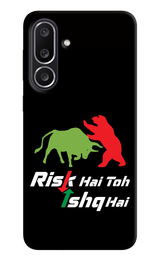 Risk Hai Toh Ishq Hai Samsung M56 5G Hard Case Back Cover by Casekaro