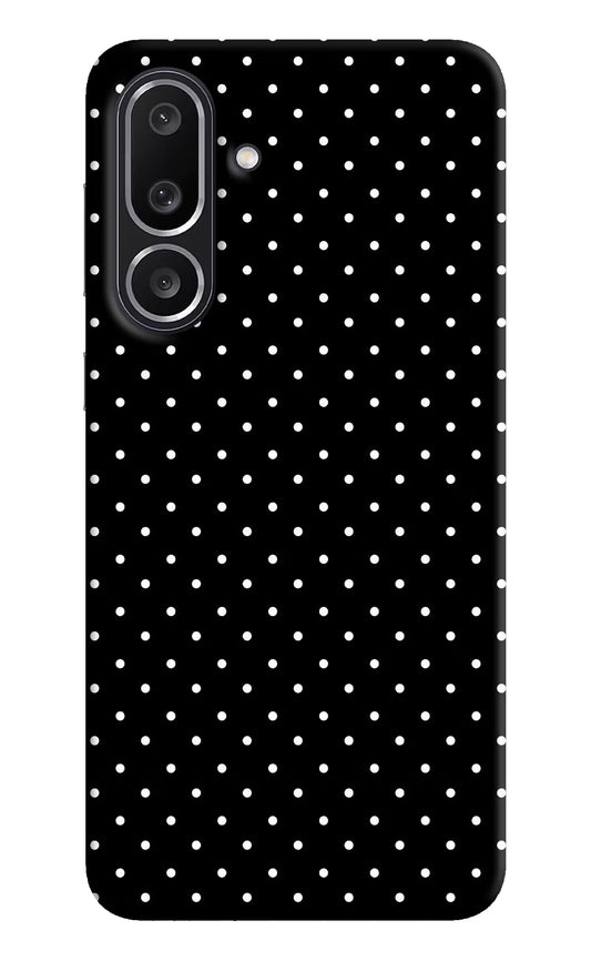 White Dots Samsung M56 5G Hard Case Back Cover by Casekaro