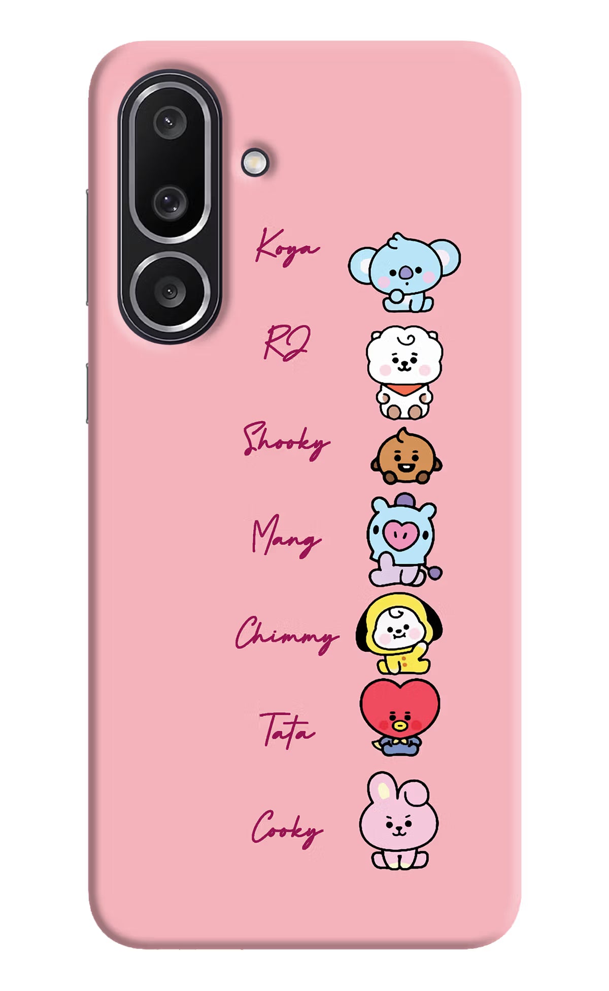 BTS names Samsung M56 5G Hard Case Back Cover by Casekaro