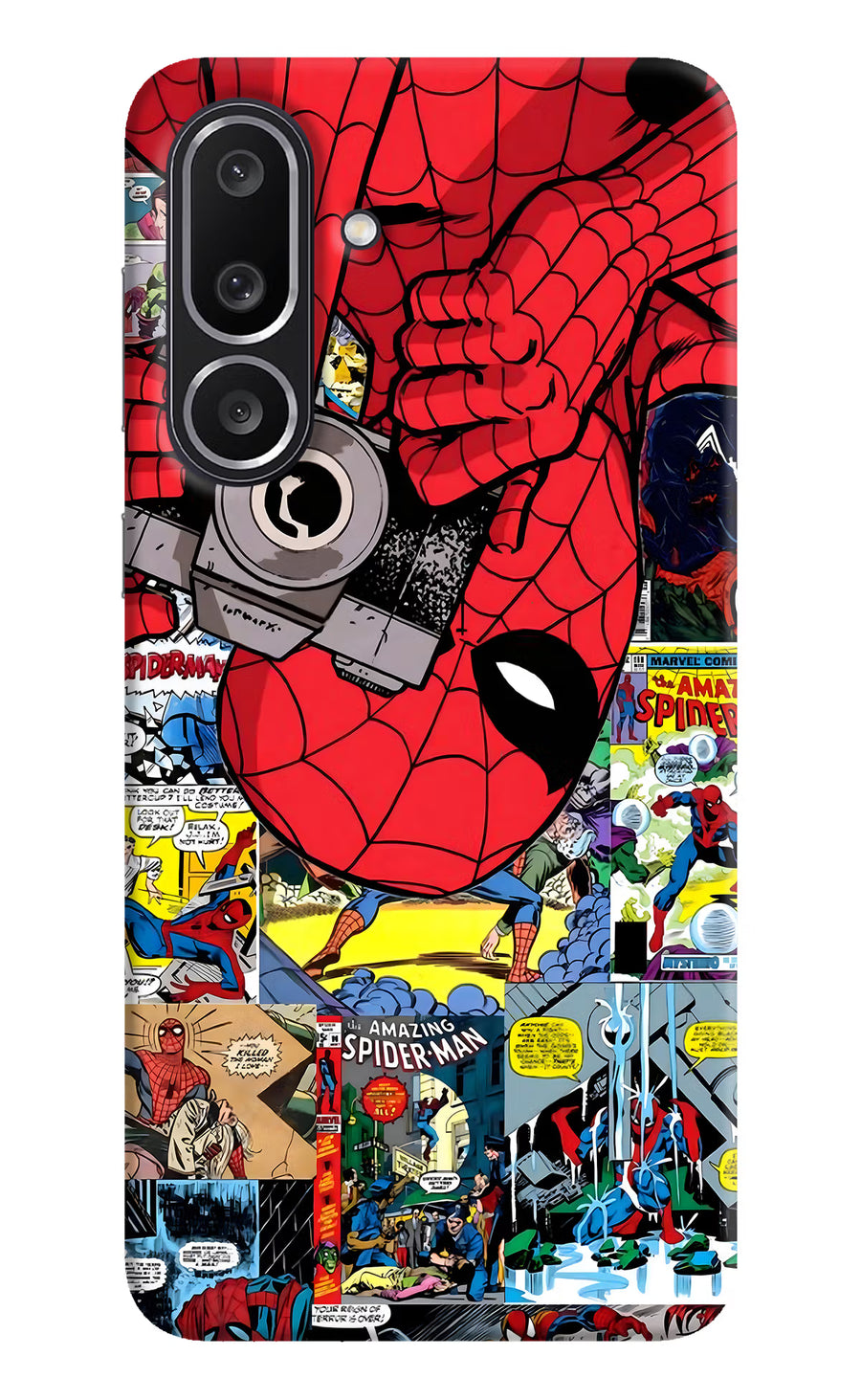 Spider Man Samsung M56 5G Back Cover, Hard case