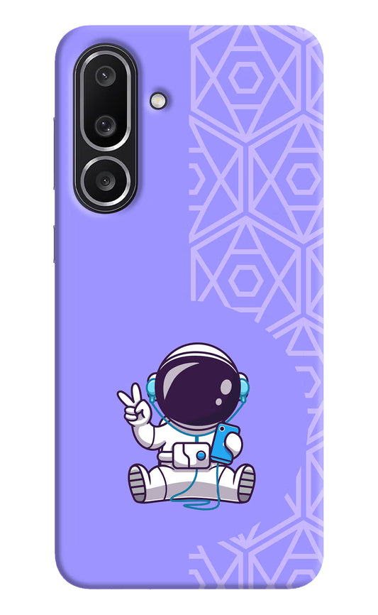 Cute Astronaut Chilling Samsung M56 5G Hard Case Back Cover by Casekaro