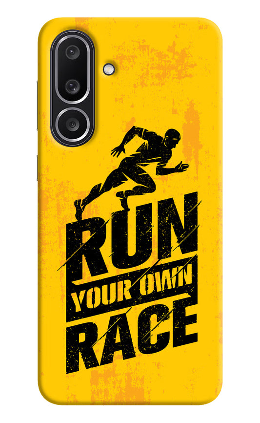 Run Your Own Race Samsung M56 5G Hard Case Back Cover by Casekaro