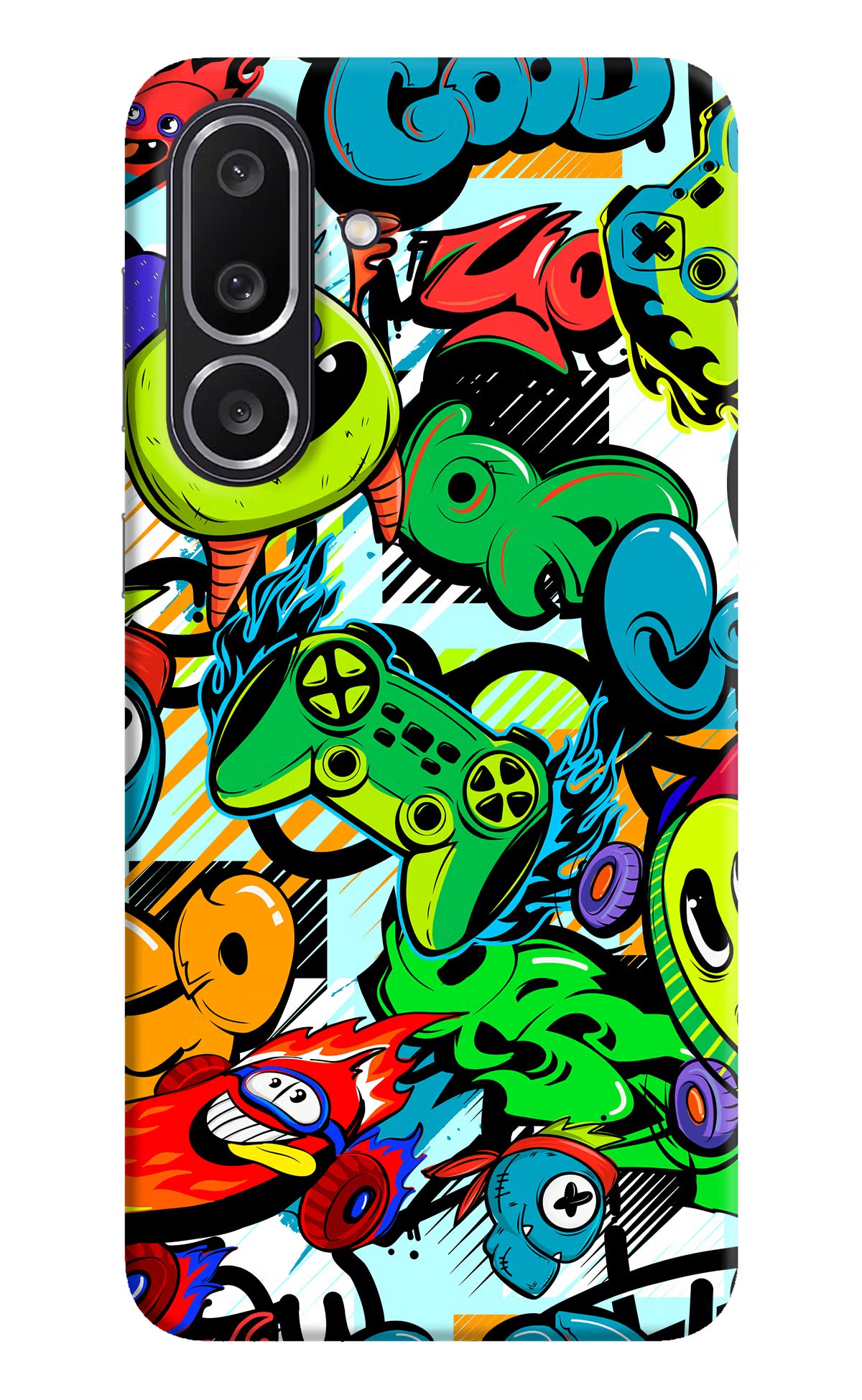 Game Doodle Samsung M56 5G Hard Case Back Cover by Casekaro