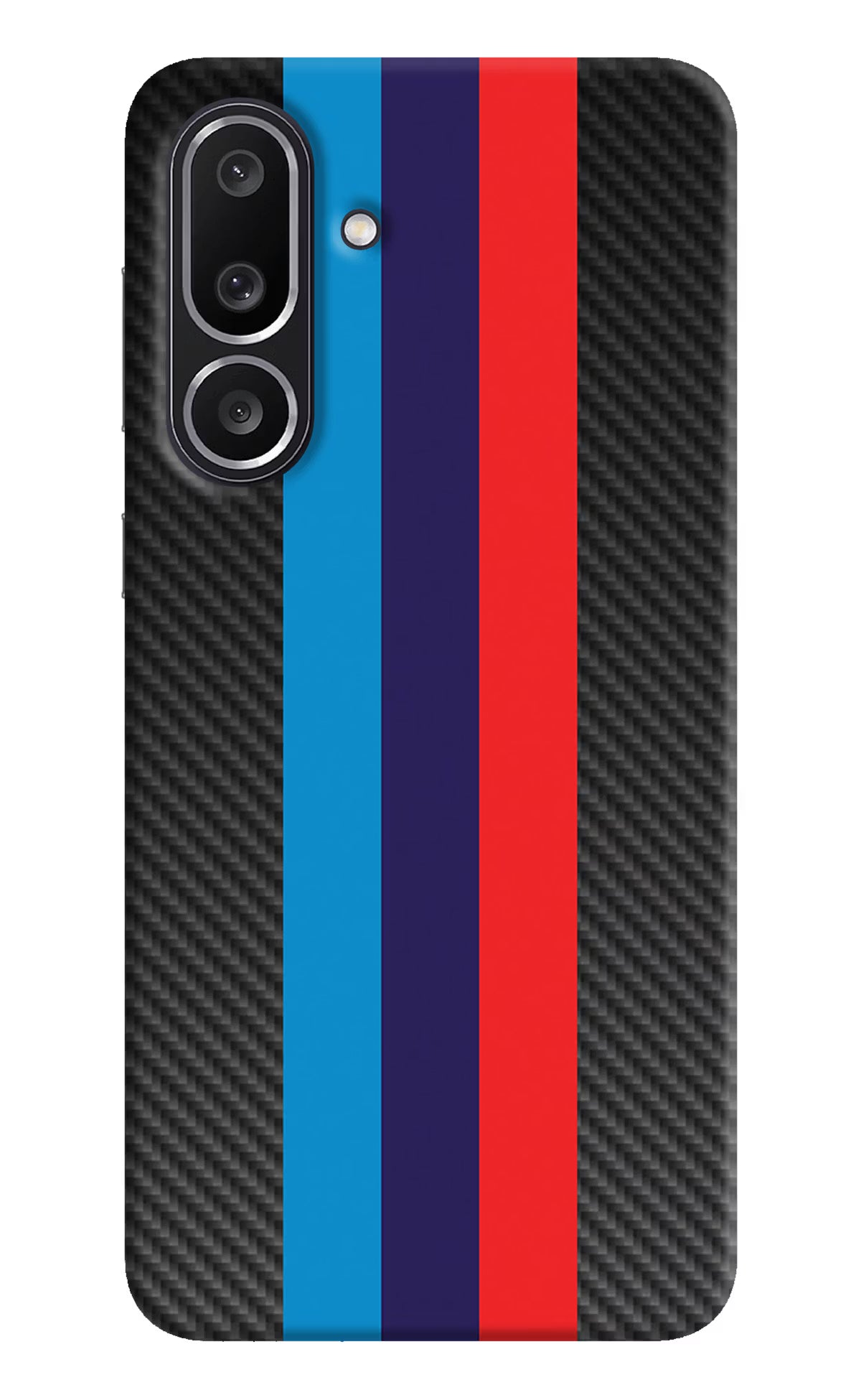 BMW Stripes Pattern Samsung M56 5G Hard Case Back Cover by Casekaro