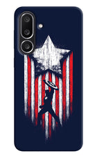 Captain America Marvel Art Samsung M56 5G Hard Case Back Cover by Casekaro