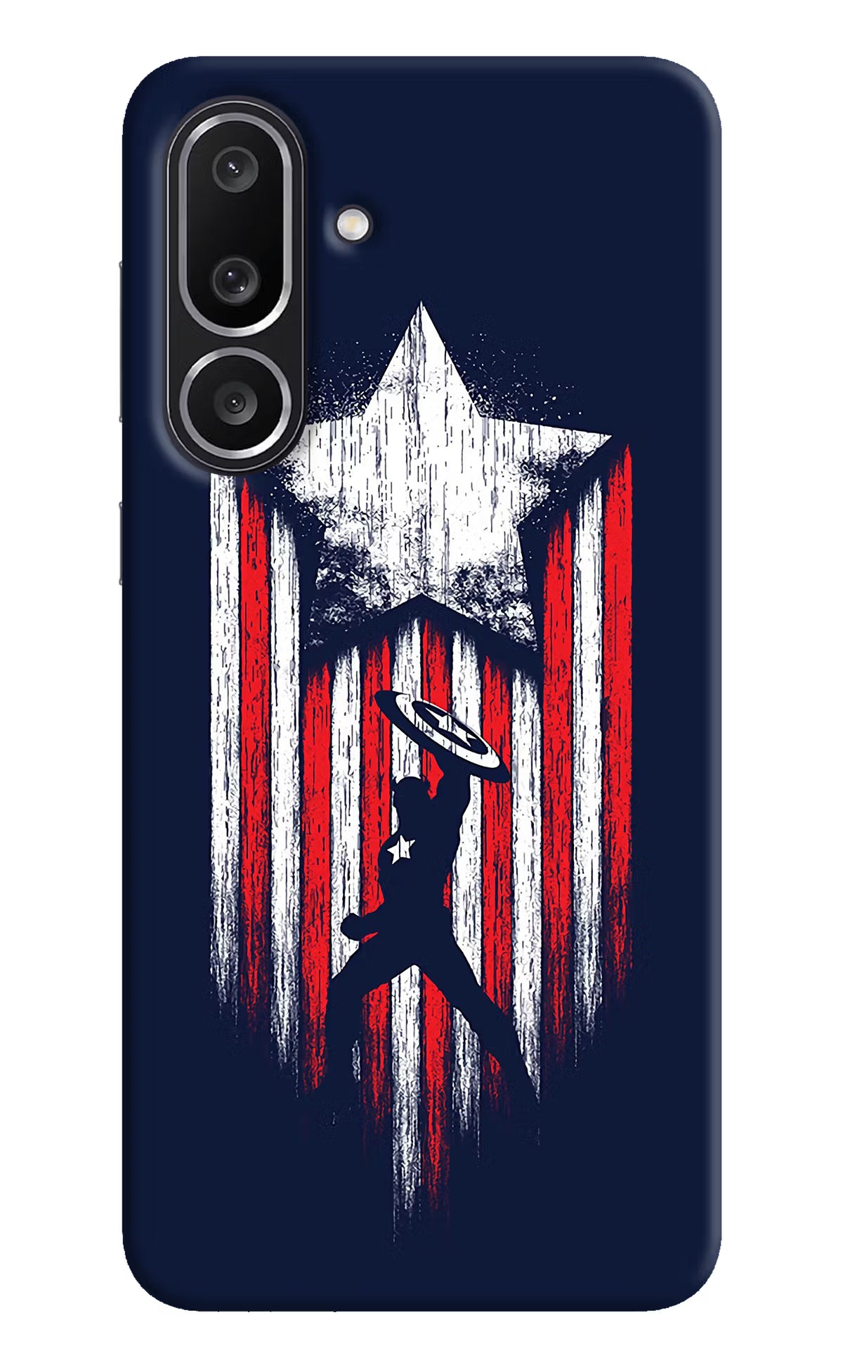 Captain America Marvel Art Samsung M56 5G Hard Case Back Cover by Casekaro