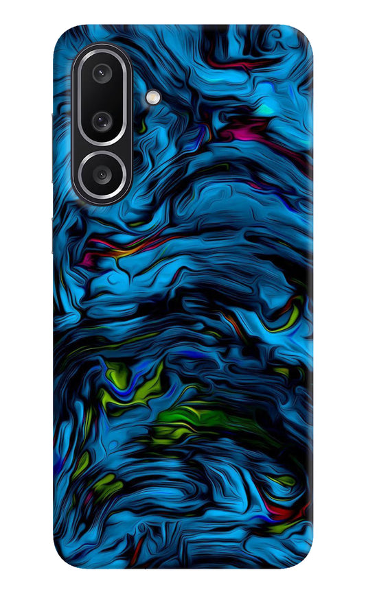 Dark Blue Abstract Samsung M56 5G Hard Case Back Cover by Casekaro