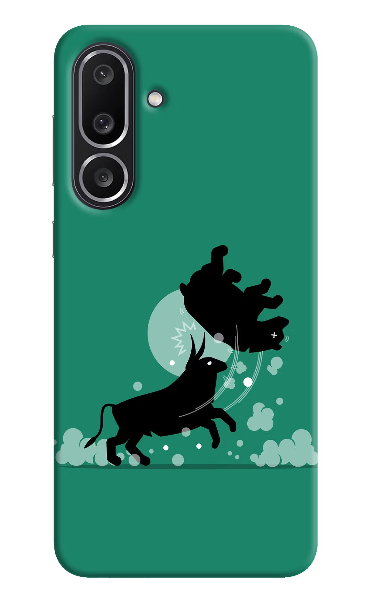 Bull Conqueror Samsung M56 5G Hard Case Back Cover by Casekaro