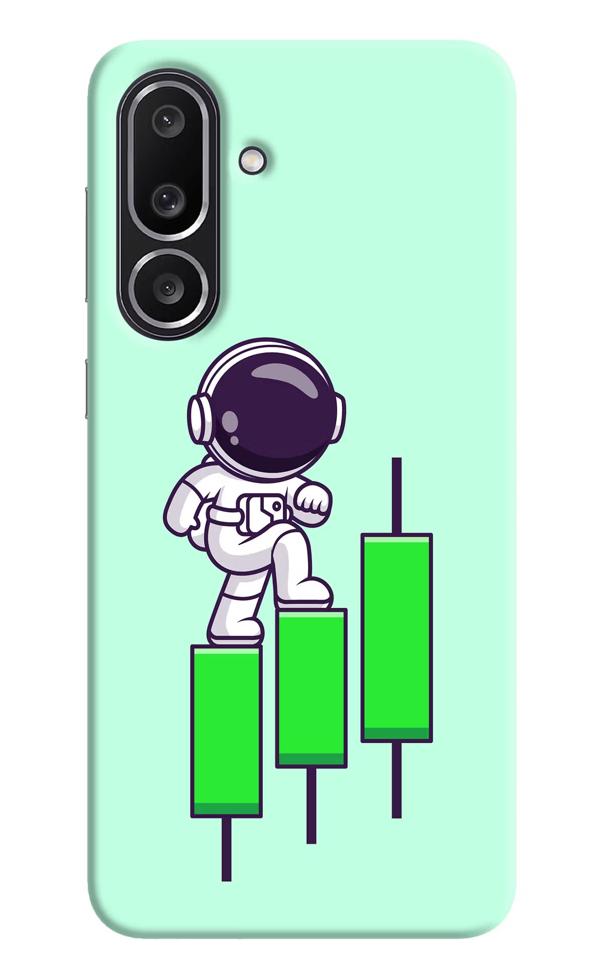 Astronaut Trader Samsung M56 5G Hard Case Back Cover by Casekaro