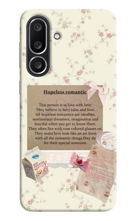 Hopeless Romantic Samsung M56 5G Hard Case Back Cover by Casekaro