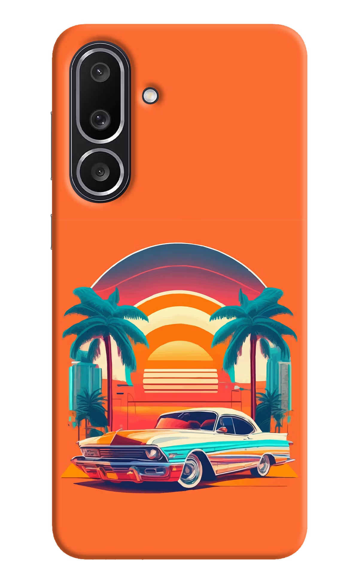 Palm Drive 80s Samsung M56 5G Hard Case Back Cover by Casekaro