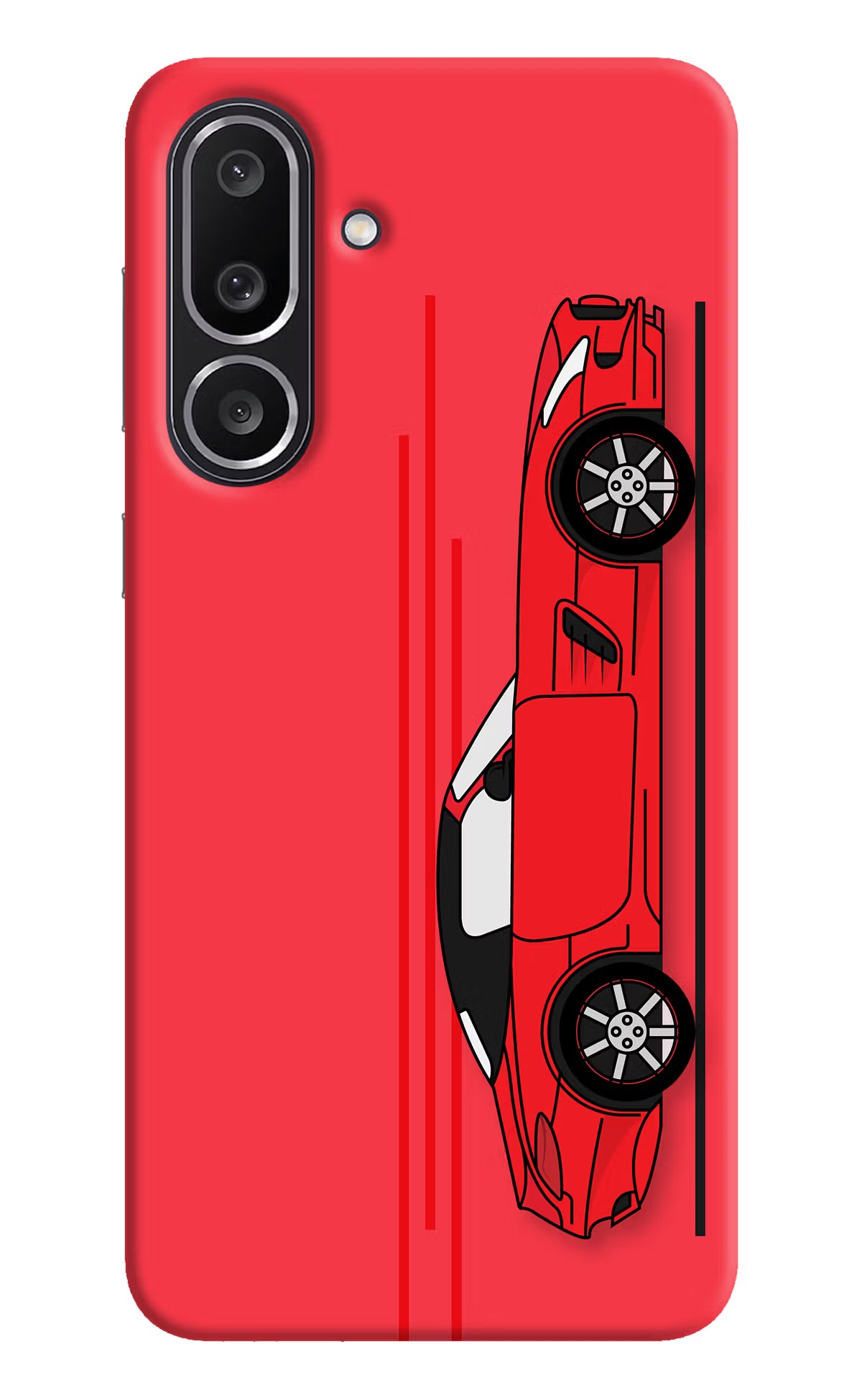 Red Velocity Samsung M56 5G Hard Case Back Cover by Casekaro