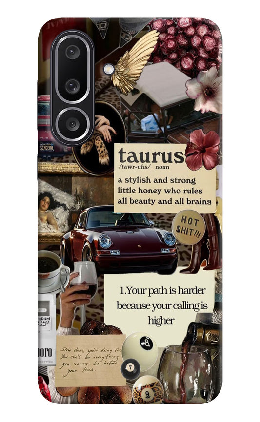 Taurus Zodiac Samsung M56 5G Hard Case Back Cover by Casekaro