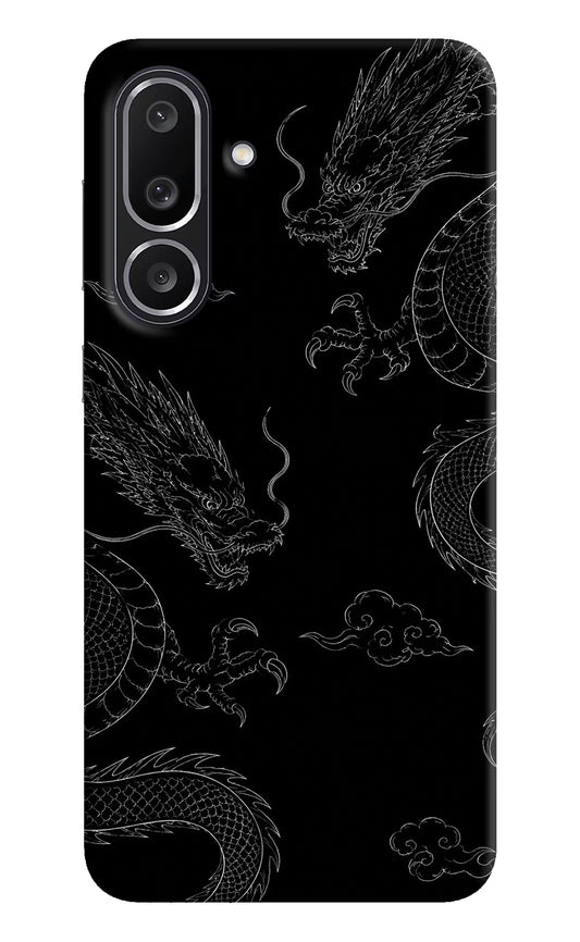 Twin Dragons Samsung M56 5G Hard Case Back Cover by Casekaro