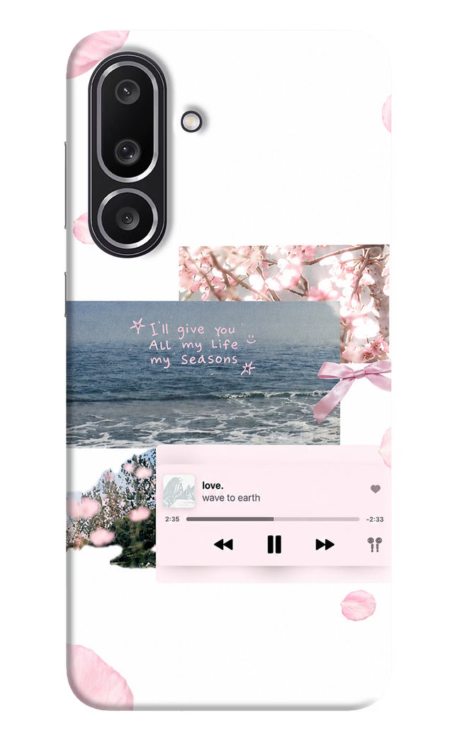 Wave to earth Samsung M56 5G Hard Case Back Cover by Casekaro