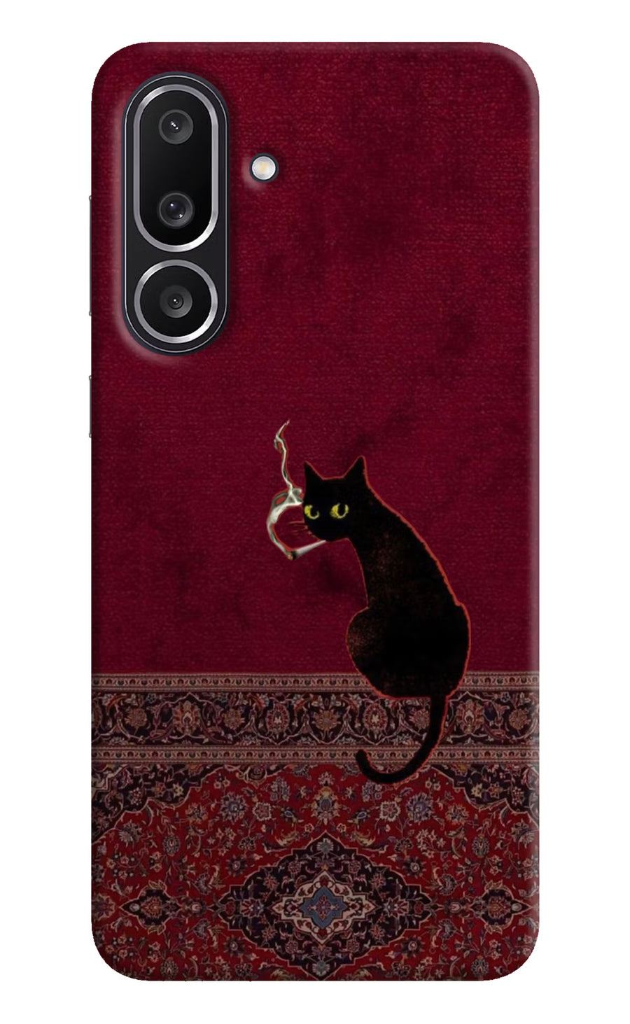 Midnight Cat Samsung M56 5G Back Cover, Hard case