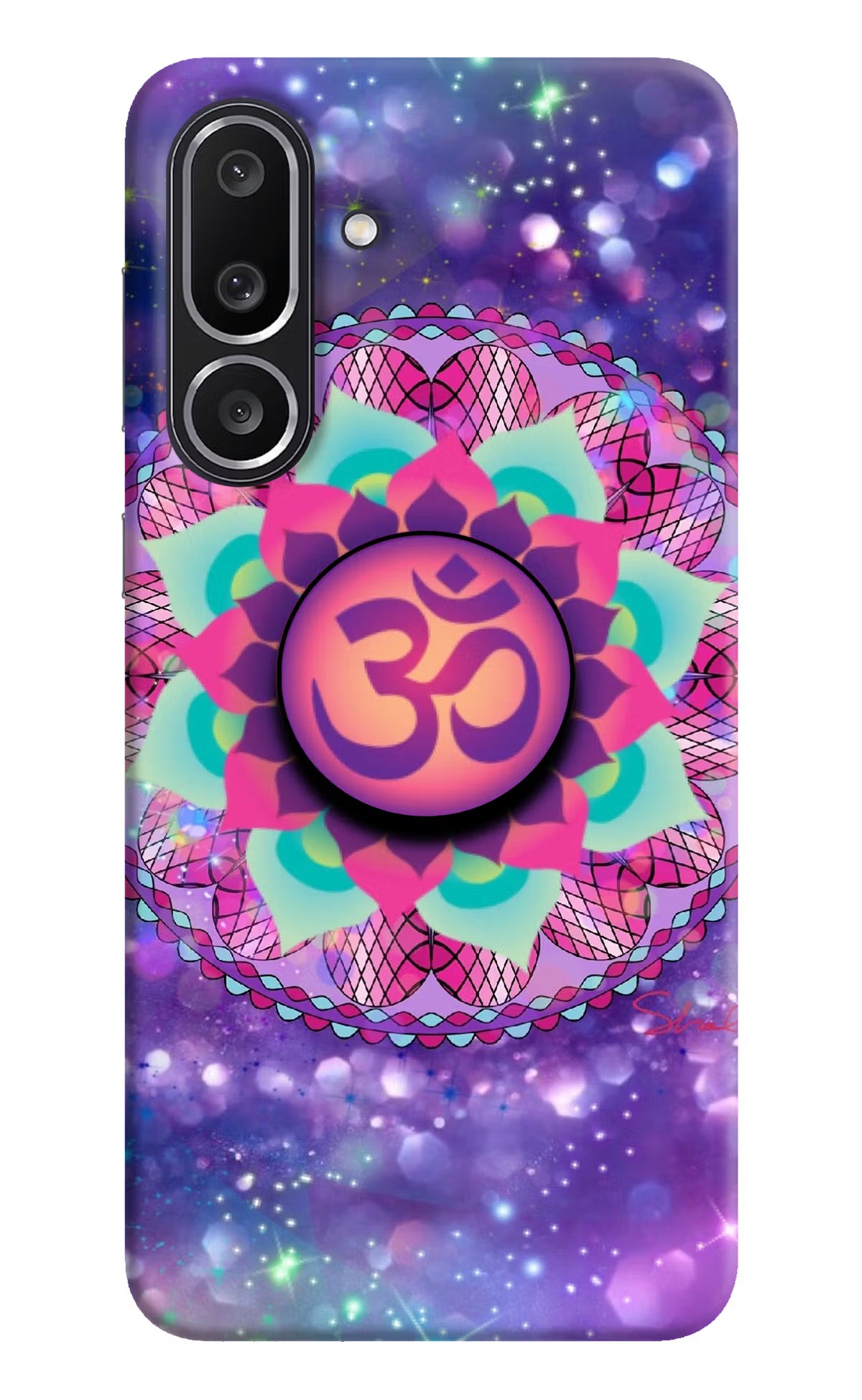 Om Purple Samsung M56 5G Pop Case by Casekaro