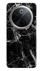 Black Marble Texture Vivo T4 5G Hard Case Back Cover by Casekaro