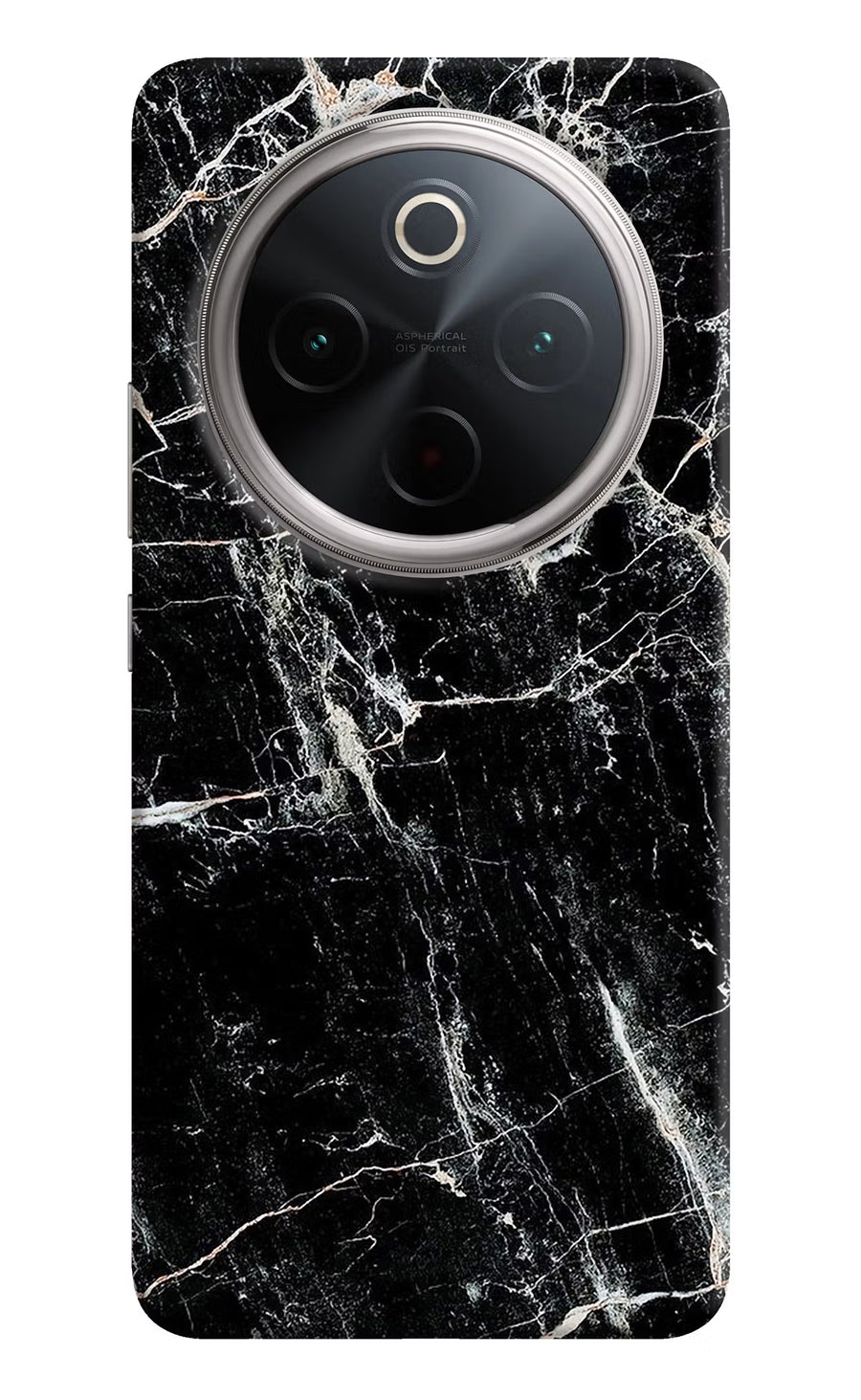 Black Marble Texture Vivo T4 5G Back Cover, Hard case