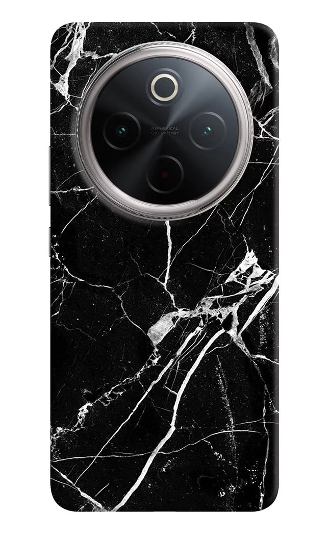 Black Marble Pattern Vivo T4 5G Hard Case Back Cover by Casekaro
