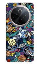 Space Abstract Vivo T4 5G Hard Case Back Cover by Casekaro