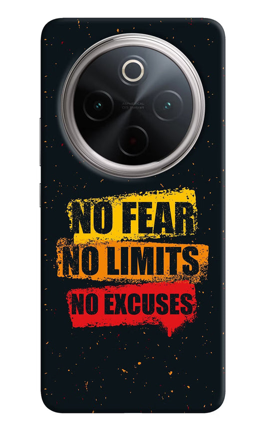 No Fear No Limits No Excuse Vivo T4 5G Hard Case Back Cover by Casekaro