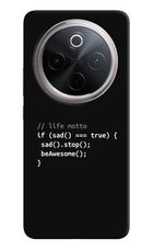 Life Motto Code Vivo T4 5G Hard Case Back Cover by Casekaro