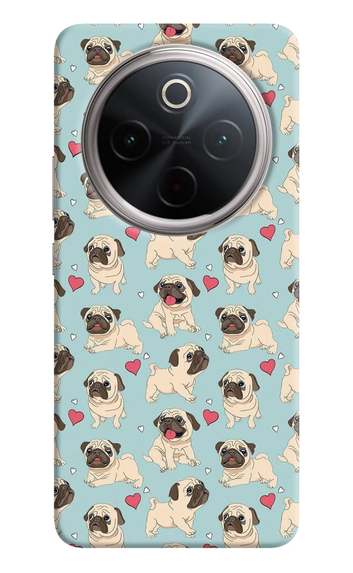 Pug Dog Vivo T4 5G Hard Case Back Cover by Casekaro