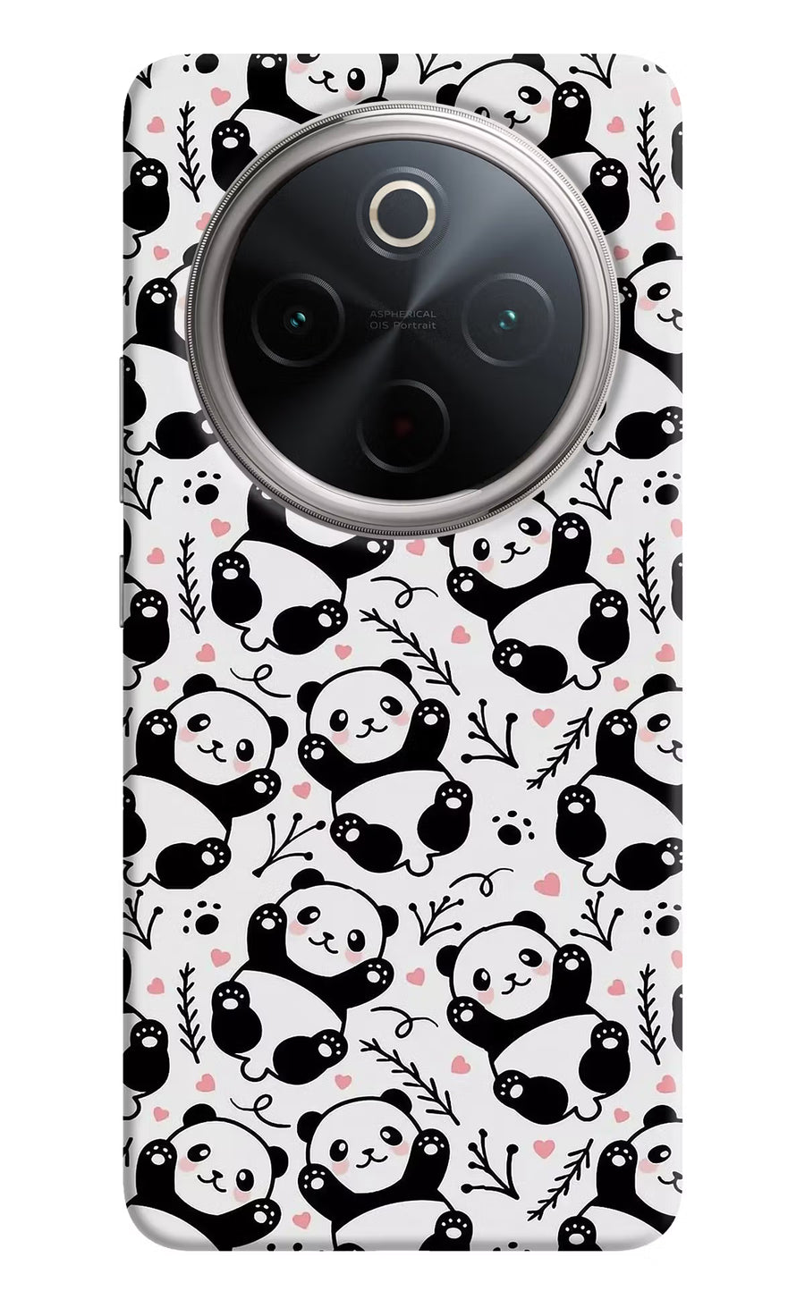 Cute Panda Vivo T4 5G Back Cover, Hard case
