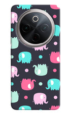 Elephants Vivo T4 5G Hard Case Back Cover by Casekaro