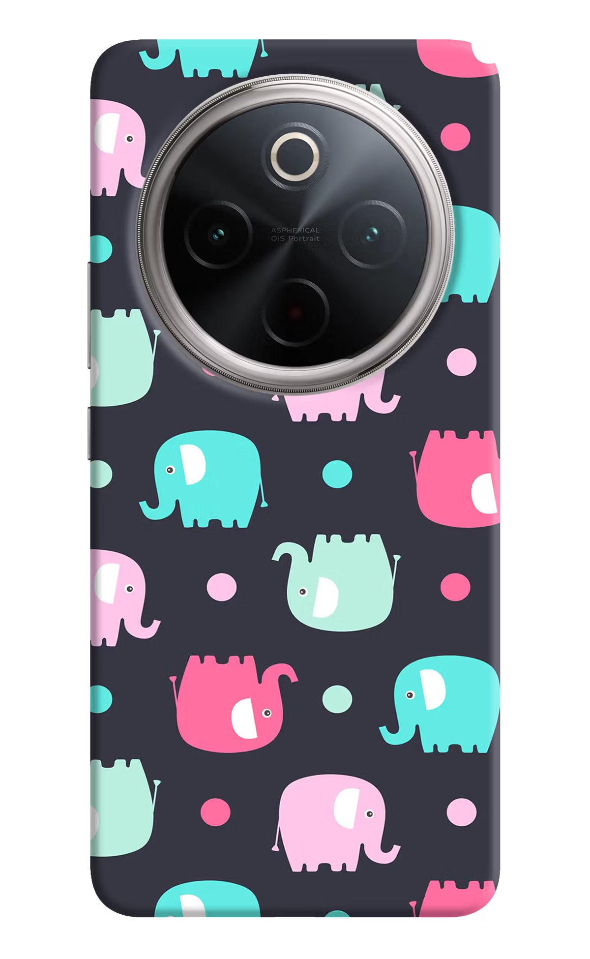 Elephants Vivo T4 5G Hard Case Back Cover by Casekaro
