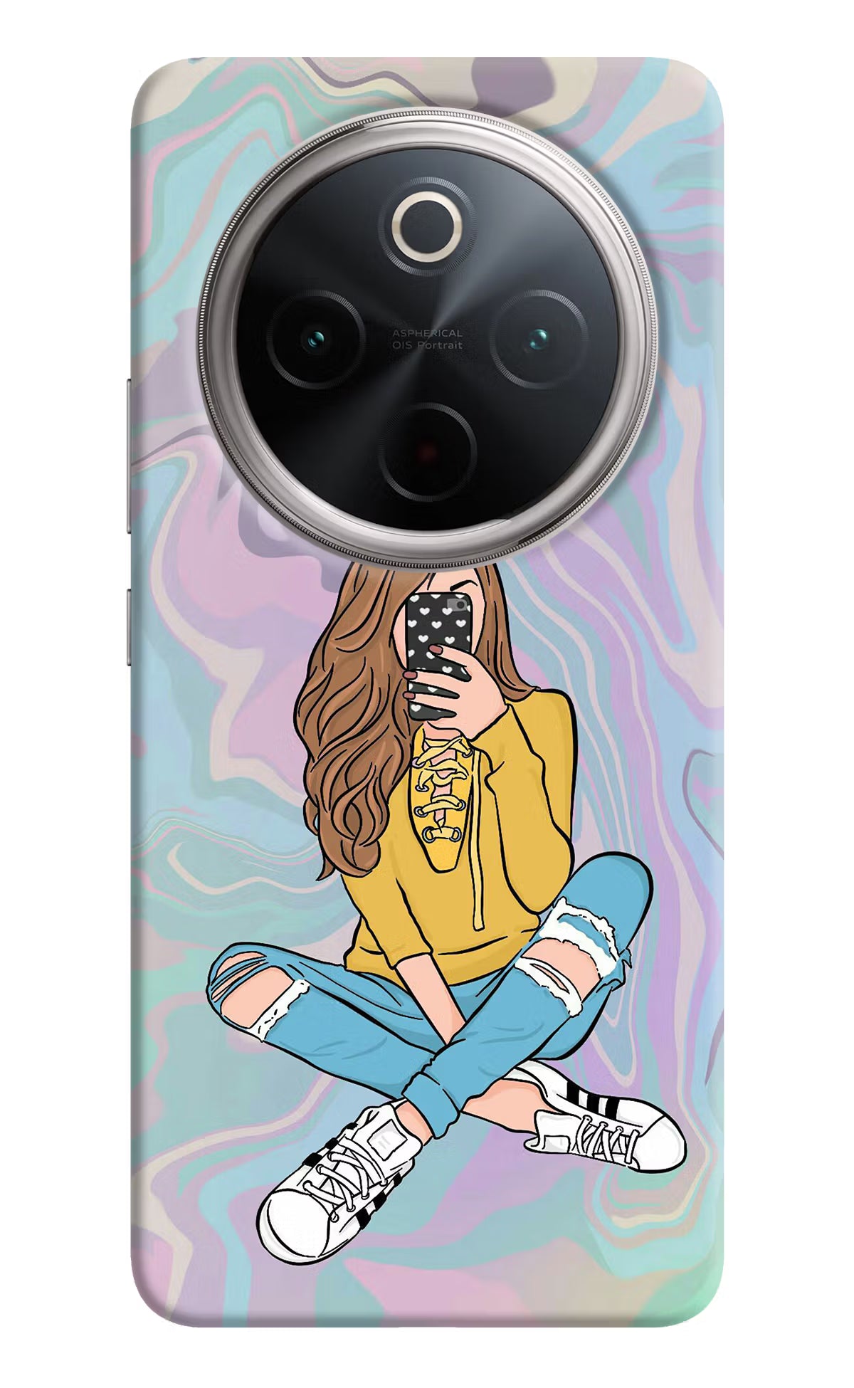 Selfie Girl Vivo T4 5G Hard Case Back Cover by Casekaro