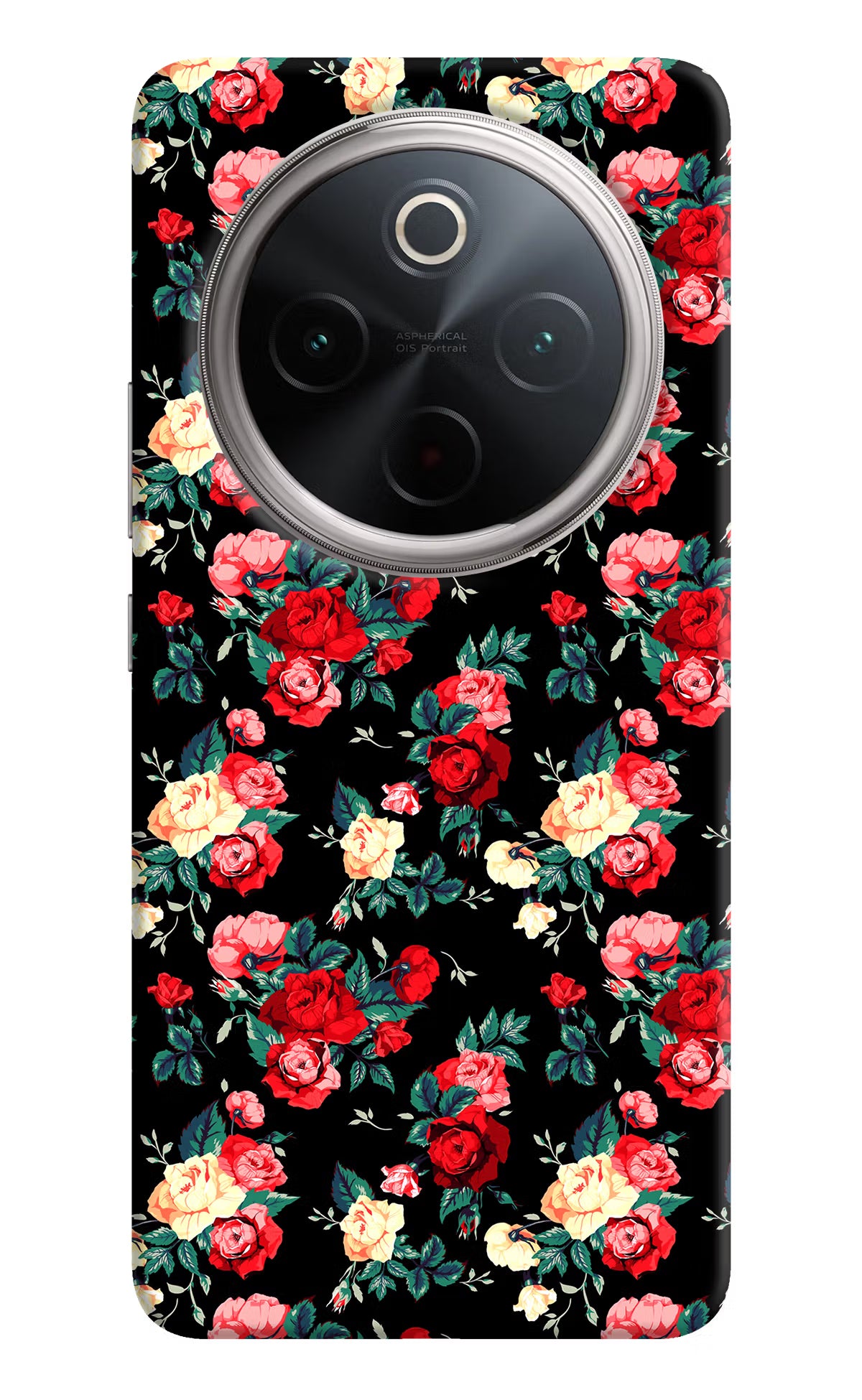 Rose Pattern Vivo T4 5G Hard Case Back Cover by Casekaro