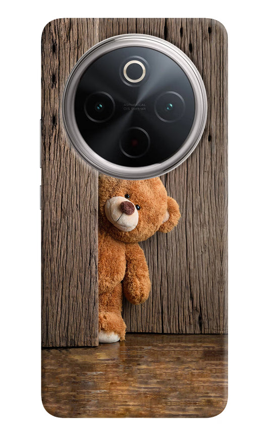 Teddy Wooden Vivo T4 5G Hard Case Back Cover by Casekaro