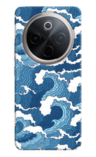 Blue Waves Vivo T4 5G Hard Case Back Cover by Casekaro