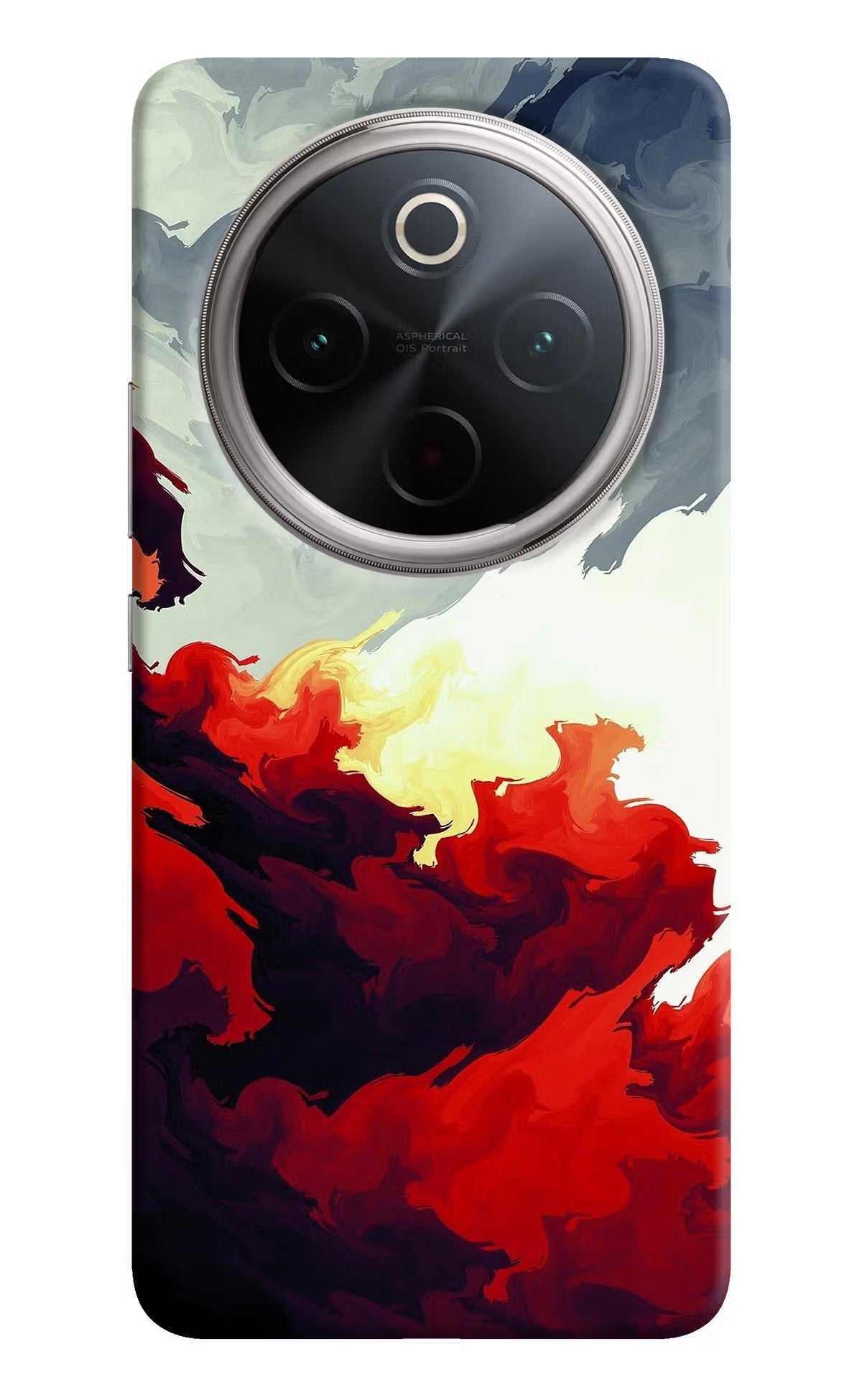 Fire Cloud Vivo T4 5G Hard Case Back Cover by Casekaro