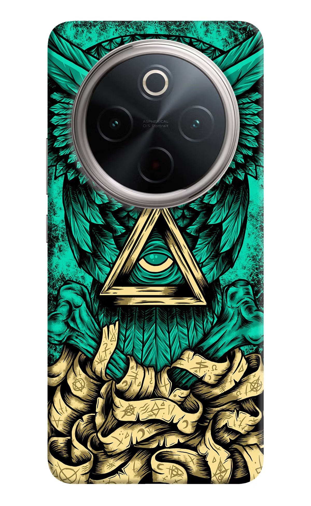 Green Owl Vivo T4 5G Hard Case Back Cover by Casekaro