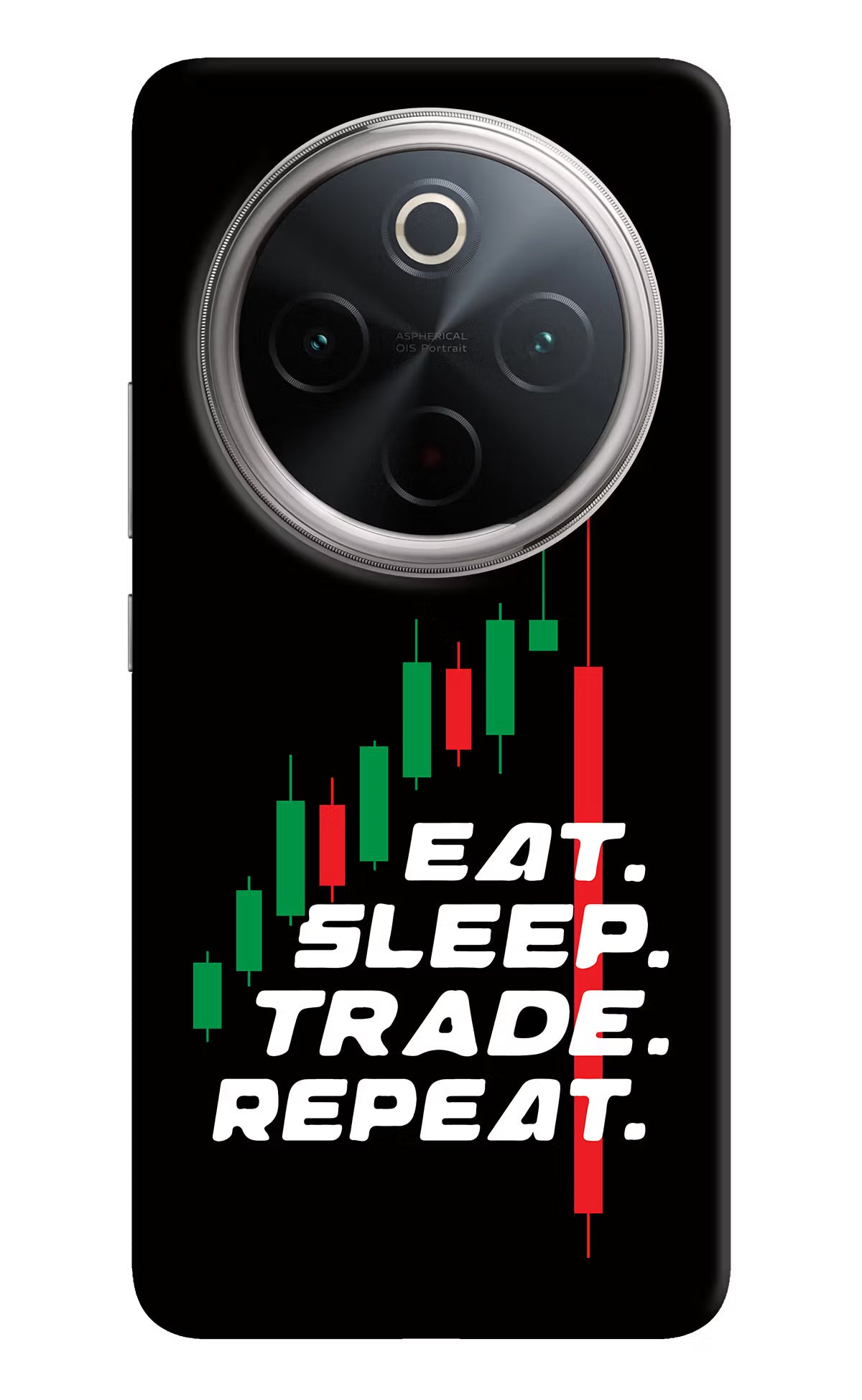 Eat Sleep Trade Repeat Vivo T4 5G Hard Case Back Cover by Casekaro