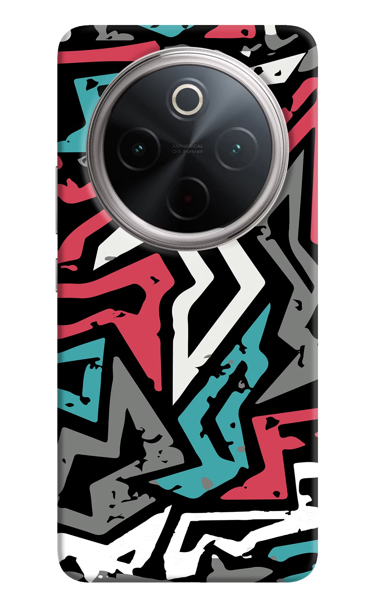 Geometric Graffiti Vivo T4 5G Hard Case Back Cover by Casekaro