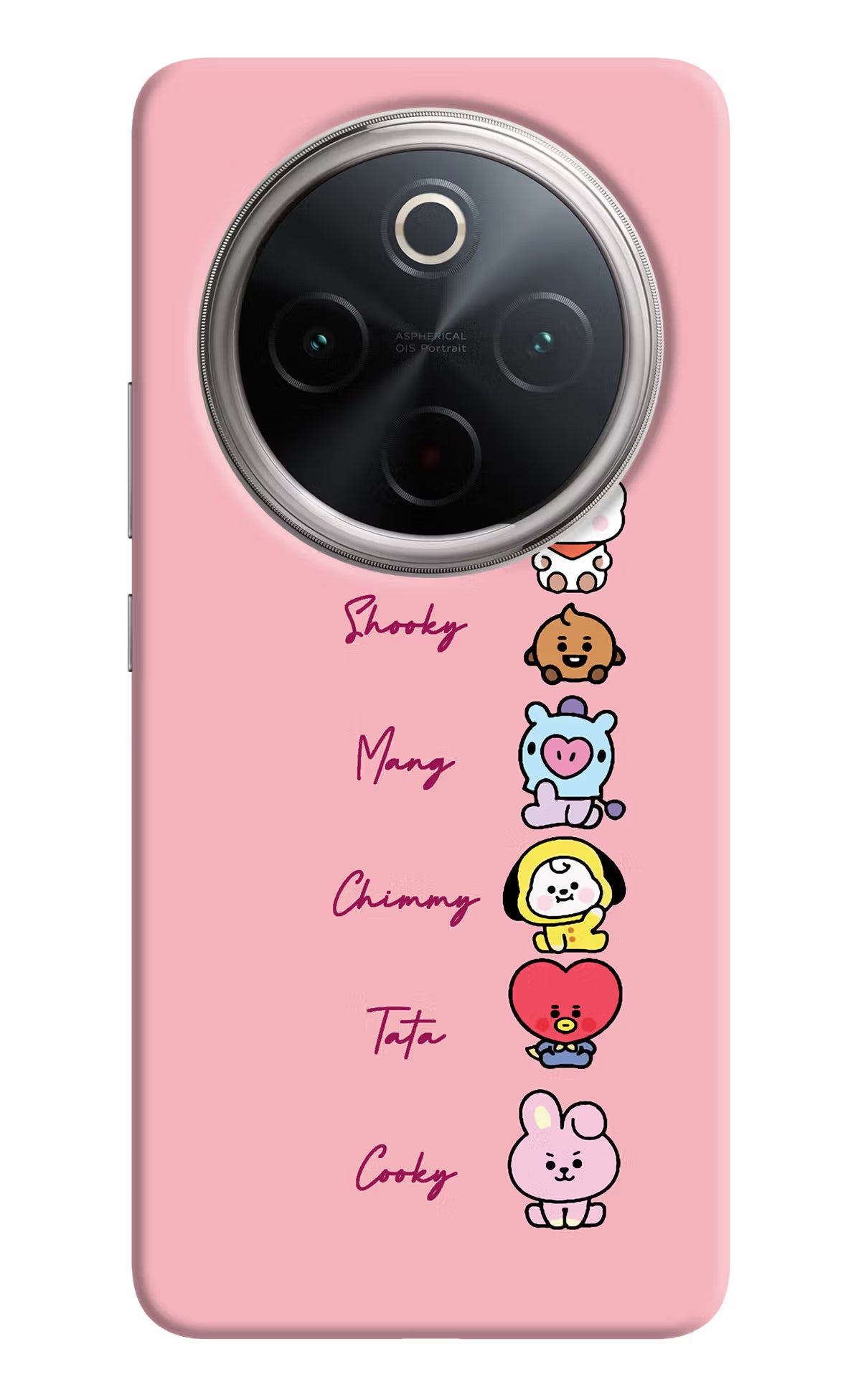 BTS names Vivo T4 5G Hard Case Back Cover by Casekaro