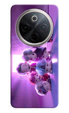 BTS Chibi Vivo T4 5G Hard Case Back Cover by Casekaro