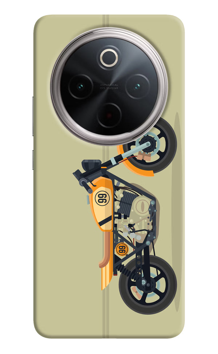 Vertical Speedster Vivo T4 5G Back Cover, Hard case