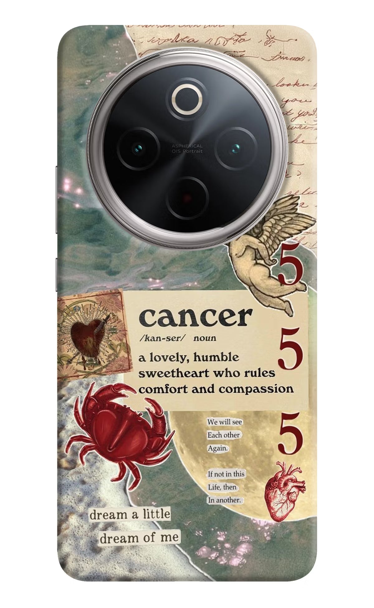 Cancer Zodiac Vivo T4 5G Hard Case Back Cover by Casekaro