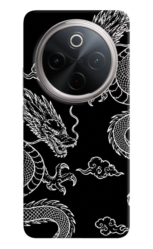 Twin Dragons Vivo T4 5G Hard Case Back Cover by Casekaro