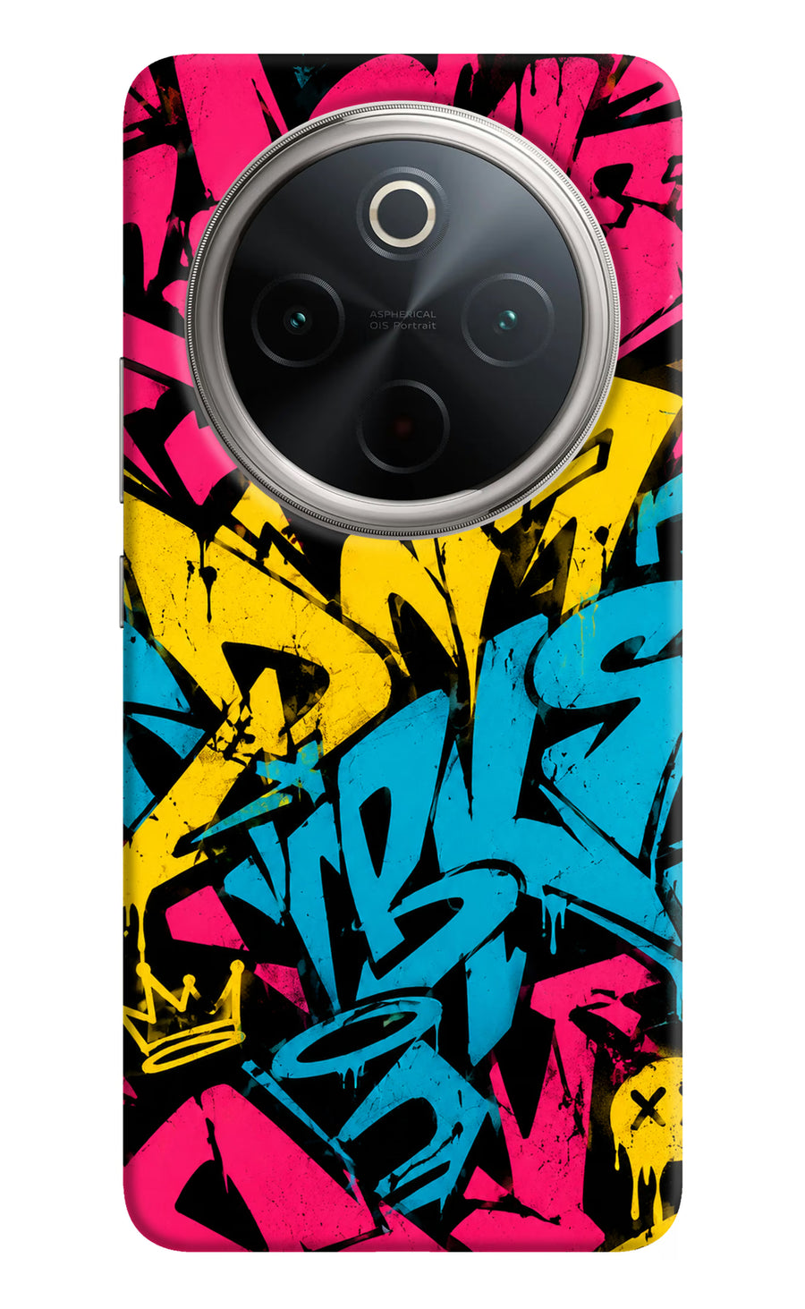 Graffiti Vibe Vivo T4 5G Back Cover, Hard case
