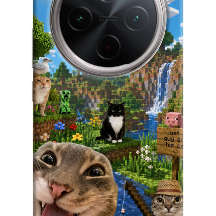 Minecraft Cat Chaos Vivo T4 5G Hard Case Back Cover by Casekaro