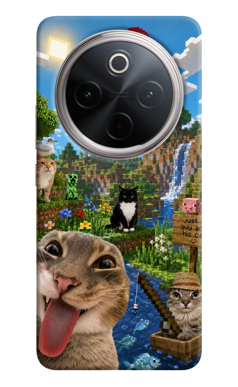 Minecraft Cat Chaos Vivo T4 5G Back Cover