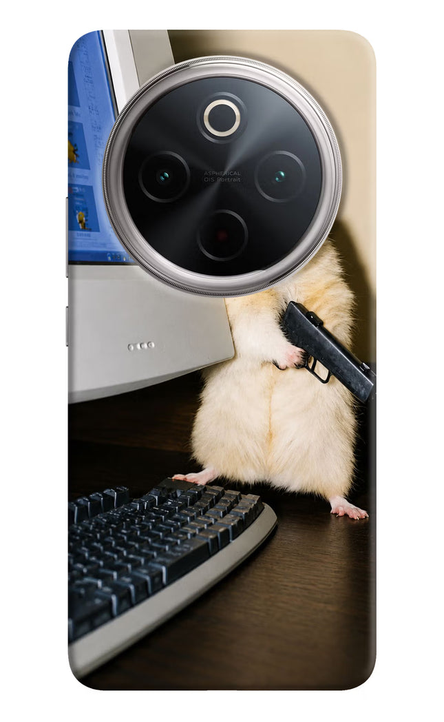 Hacker Hamster Vivo T4 5G Hard Case Back Cover by Casekaro